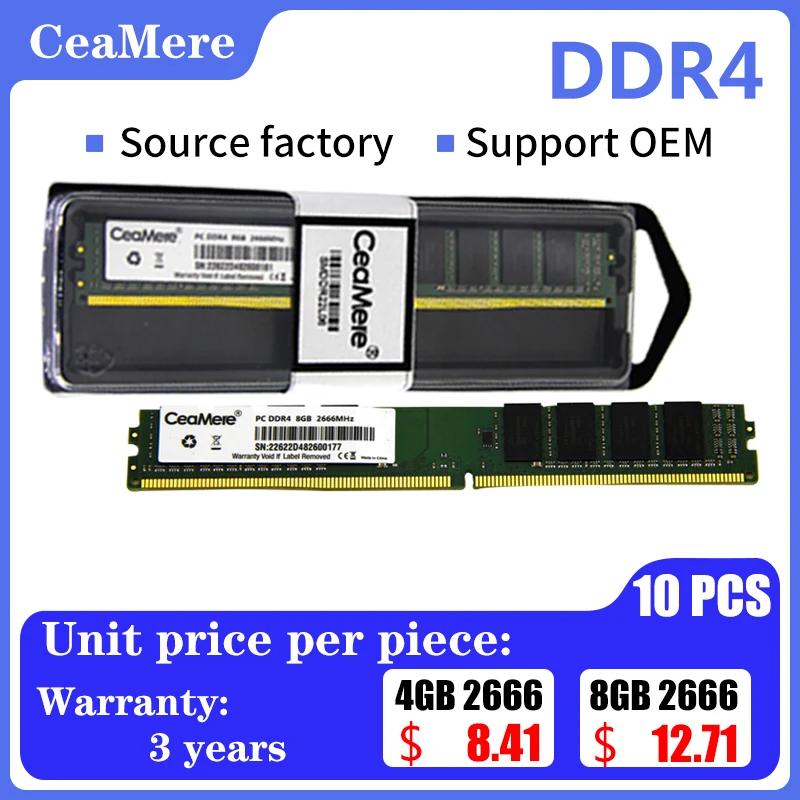 CeaMere ũž ޸, DDR4 ũž ޸, 2400Mhz, 2666Mhz,3200Mhz ļ, 1.2V 288 ,  ޸, 10 PCs